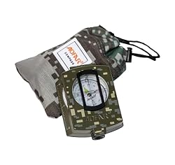 AOFAR AF-4580 brújula Militar visionado de Lentes, Fluorescente, Impermeable y a Prueba de sacudidas con medidor de mapas, calculadora de distancias, Bolsa para Acampar, Excursionismo, Caza, Mochila