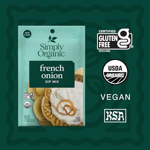 Simply Organic French Onion Dip, Certified Organic, Kosher, Mixes | 1.1 Ounce (Pack of 2) - image 3