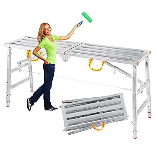 Échafaudage pliable portable plateforme de travail outils pour rénovation