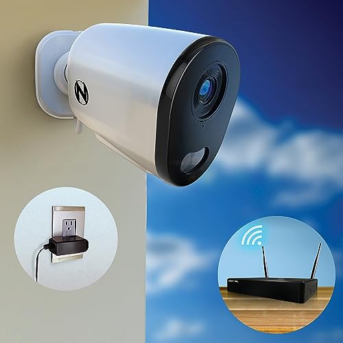 Night Owl 10 Channel Bluetooth Video Home Security Camera System with (4) Plug-in Wi-Fi 2K HD Indoor/Outdoor Spotlight Cameras with 2-Way Audio and 1TB Hard Drive (Expandable up to 10 Cameras)
