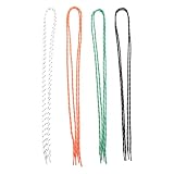 FRCOLOR Cordones de Zapatos Decorativos Redondos de Poliéster 4 Pares 100cm para Zapatillas Deportivas Ajuste Seguro y Fácil Instalación en Casa o Skate