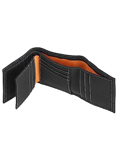 Image of Timberland PRO Men's Cordura Nylon RFID Trifold Wallet with ID Window, Black (Reflective), One Size, Cordura Nylon Rfid Trifold Wallet With Id Window