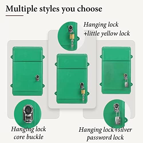 Wall Mount Medium Capacity Post Box - Eco-Friendly Backless Design with Lock - Rectangular White Mailbox for Practical Home Decoration and Security