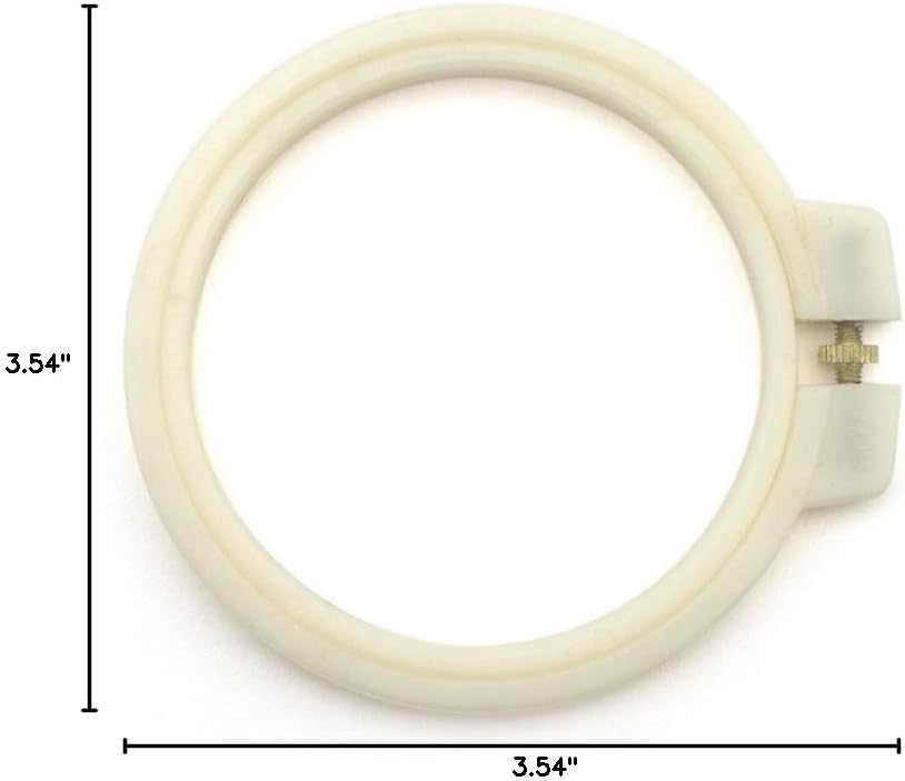 HAND Embroidery Loop Small WhitePlastic Super Grip Cross Stitch Hoop 9cm