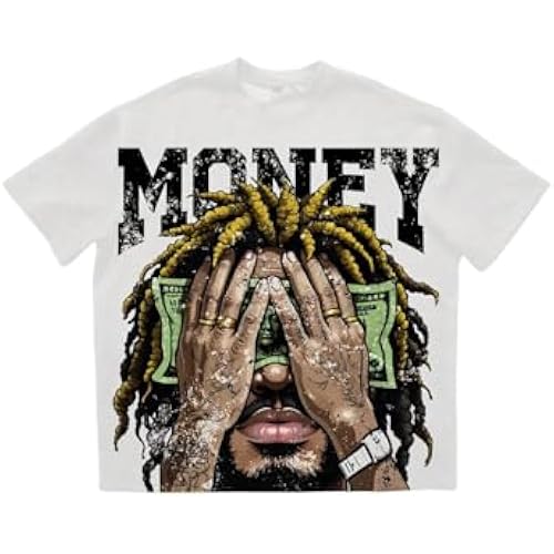 VIPWOLF Men's Figure Y2K Graphic Tee Shirt Short Sleeve Novelty T-Shirts