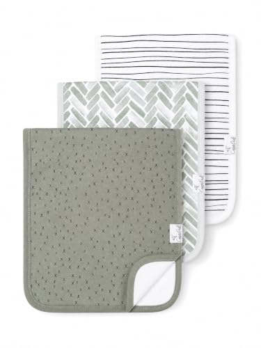 Copper Pearl Premium Baby Burp Cloths 3-Pack