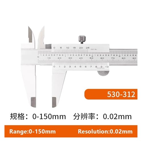Calibrador Vernier 0-150mm 0.02mm MGZGEAEKCK miniatura 2