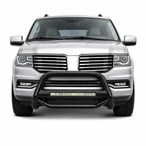 Image of Black Horse MAX Beacon Bull Bar No Skid Plate Black Compatible with 2003-2017 Expedition|2004-2026 F-150 (Excl. Heritage Edition and 10-14 F150 Raptor Models)|2003-2017 Lincoln Navigator-MAB-FOF1B