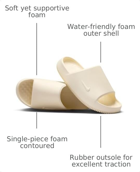 Nike Calm 2.0 Men's Slides, Coconut Milk/Coconut Milk, 9 by Nike - Used condition - Image 3