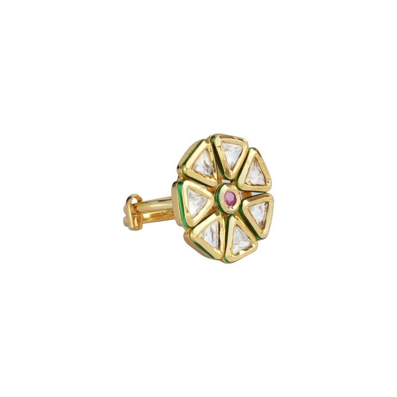 VIANA JEWELS Latest Traditional Collections Adjustable Classic Cocktail Ring For Women And Girls | Ideal For Party, Weddings, Engagement, and Gift (Gold) (B0CXN6B2WJ) Amazon Price History, Amazon Price Tracker
