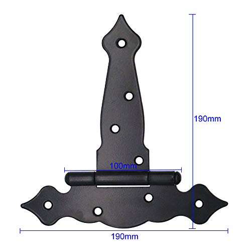 NUZAMAS - 4 cerniere resistenti per capannoni da