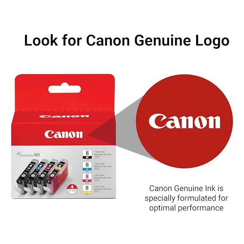 Canon CLI-8 Genuine Four Color Multi Pack, Compatible with iP5200R, iP5200, iP4200, iP4500, iP4300, MP970, MP960, MP950, MP800R, MP830, MP810, MP800, MP500, MX850, MP610, MP600, and MP530 Printers - image 4