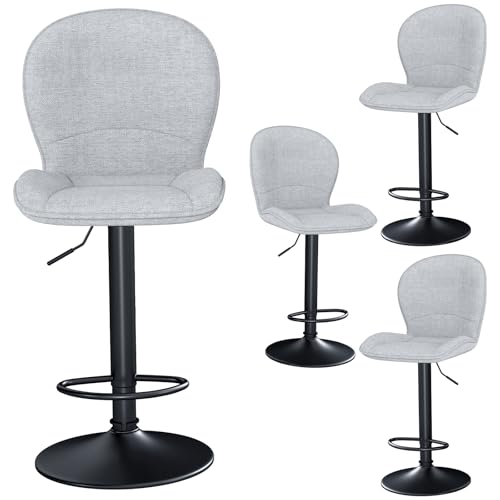 LEWE Tabourets de Bar Modernes Lot de 4, Réglables en...