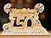 ARTREE 50 Geldgeschenke Geburtstag Frau Mann, 2026 Holz Schild Gästebuch mit LED Lichterkette, Personalisiertes Geschenke zum 50 Geburtstagszahlen, Goldene Hochzeit Jubiläum Tischdeko