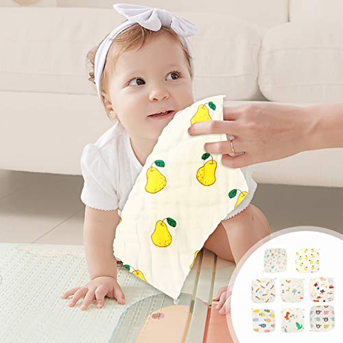 EXCEART 8 Peças de Toalha de Banho para Bebê Panos de Arrotar Lenço Lenço Lenços de Saliva Toalhetes