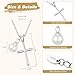 NORBU S925 Cross Necklace for Girls with Pearl, Sterling Silver Girls Cross Necklace Baptism Gifts with Heart Keepsake Box, First Communion & Baby Dedication Gifts for Newborn Easter Gift, Ceramic Box
