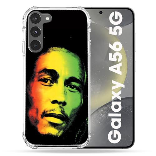 Coque Samsung A56 5G Cokitec renforcée et antichoc au design musique vintage de Bob Marley