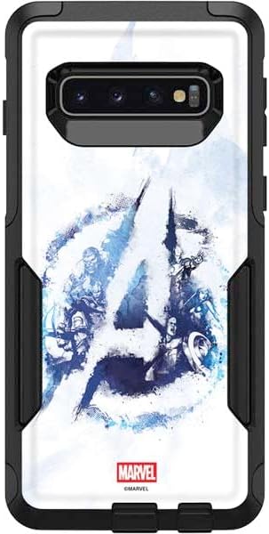 Skinit Decal Phone Skin Compatible with OtterBox Commuter Galaxy S10 - Officially Licensed Marvel Avengers Blue Logo Design