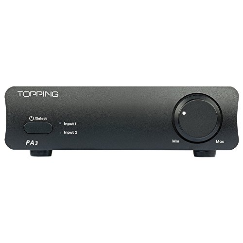 Topping PA3 Desktop Power Amplifier 80W x 80W 2 Channel TDA7498E HiFi Class D Digital Amplifiers (Black)