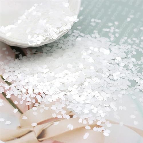 Paillettes de pétales de fleurs de cerisier de 3mm, Patch Ultra-fin pour ongles, couleur chanvre coulant, paillettes polarisées, 50g-05-50g