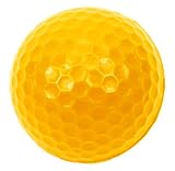 Golf Style PU ゴルフボール 練習用 ウレタン製 60個セット (イエロー)