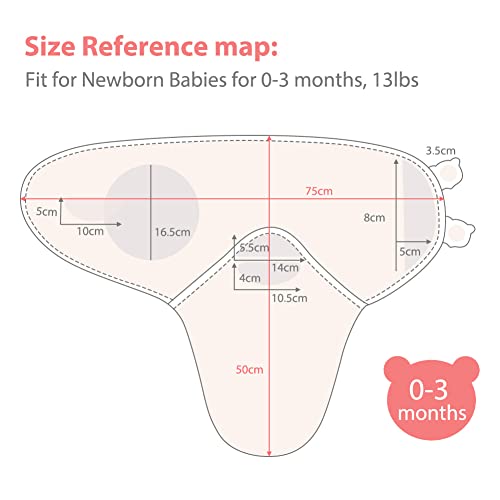 Vicloon Baby Swaddle Wraps, 2 pcs Baby Swaddle Blanket 0-3 Months, 100% Breathable Organic Cotton Fabric - Image 2