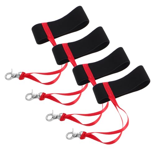 NAMOARLY 4 Pack Ski Glove Lanyard Mittens Clip for Winter Gloves Elastic Wrist Strap for Skiing Snowboarding Accessories