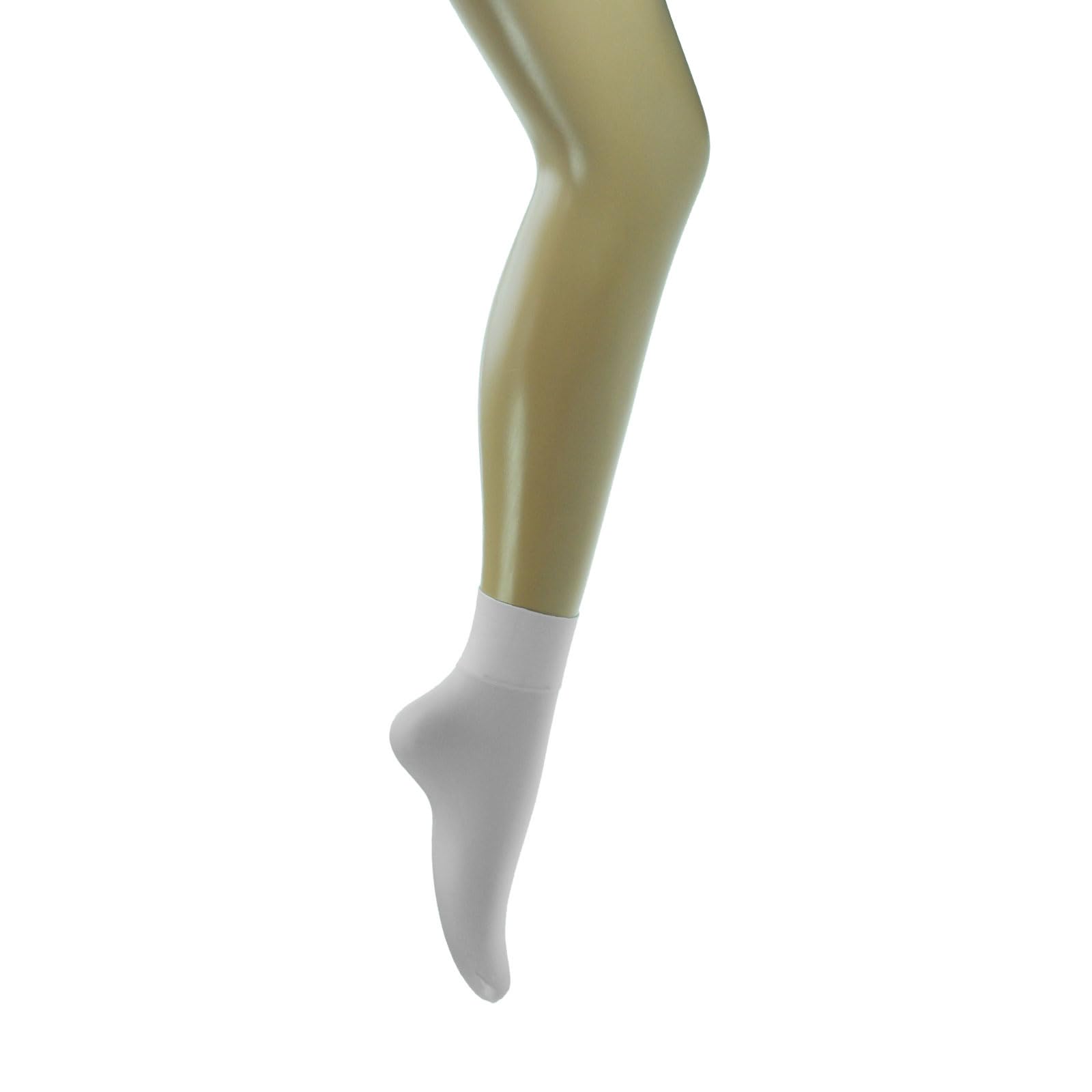 Starlite White Lightweight Seamless Ballet Socks (Uk, 12.5-3.5, )