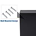 HOMCOM 40 Key Steel Wall-Mounted Lockable Key Secure Lock Box Cabinet with Key Tags & Programmable Pin Security, Black