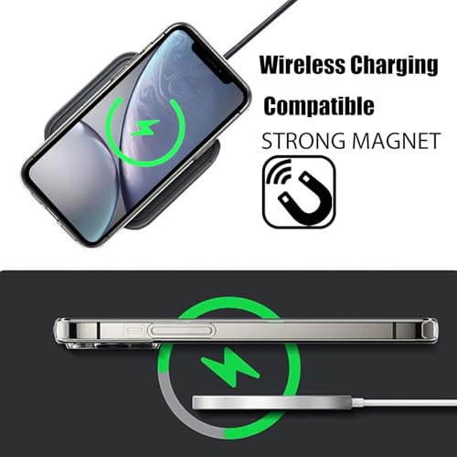 Image of FanTEK Phone Case Compatible with iPhone XR 6.1 Inch, Magnetic Clear Case Protective Bumper Hard Back Cover