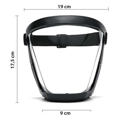 Máscara Protetora Facial Face Shield resistente a respingos e vento. Indicado para Dentistas, Soldad