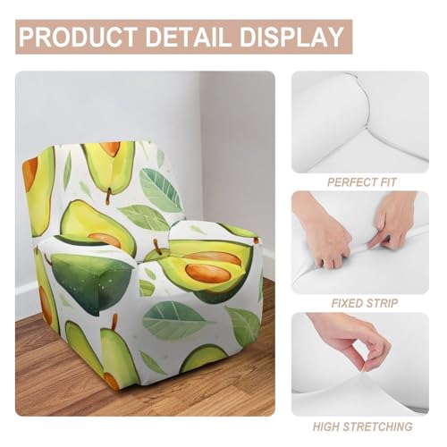 Housse de fauteuil élastique motif avocat protection - 5