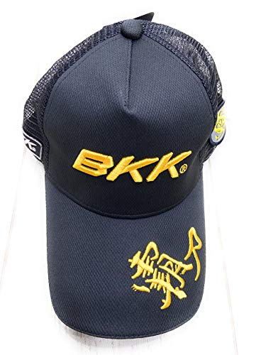 Casquette Hooked On Fishing noire avec visière protectrice anti-UV