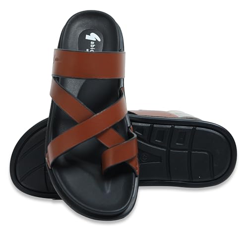 Image of Gabicci Martin Leather Formal Slip on Sandal For Men |1207|