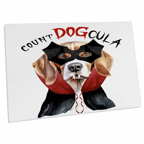 3dRose Beagle Dog Funny Halloween Desk Pad 23x16 miniatura 1