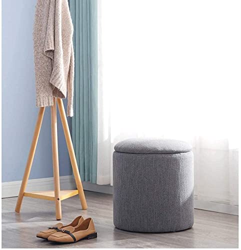 Taburete de tela de moda para sala de estar con diseño elegante de 36x40cm 7