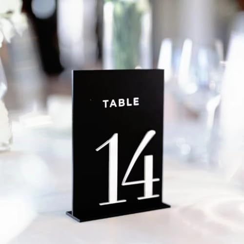 Numéros de table de mariage en acrylique décoration de réception - 6