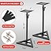 Pyle Speaker Stand Pair of Sound - Play 1 and 3 Holder, Telescoping Height Adjustable from 26” - 52” Inch, High Heavy Duty Three-point Triangle Base w/ Floor Spikes and 9” Square Platform, Black