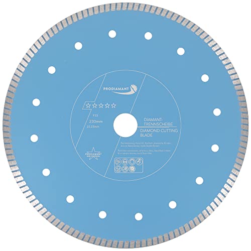 PRODIAMANT F33 Profi Diamant Trennscheibe ø 230mm für Natursteine Granit und Fliesen Bohrung 22,2mm M14 extra dünne Naturstein Diamantscheibe