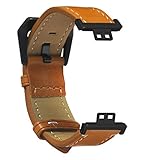 ● Größe: 22 x 2 cm VVXXMO Robustes Retro-PU-Leder-Armband, Uhrenarmband, geeignet für Uhren, Smart-Armband-Zubehör