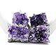 Nvzi Amethyst Druse, Amethyst Stein, Amethyst Kristalle, Kristalle Heilsteine, Bergkristall Rohstein, Roher Amethyst, Natürliche Amethyst-Geodenhöhlen Kristalle Heilsteine(50G)