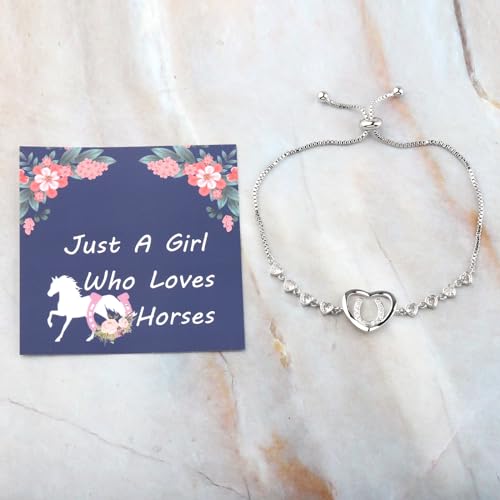 FEELMEM Horse Lover Gift - Girls Equestrian Bracelet With Horse Bit and Saddle - Western Cowgirl Jewelry3