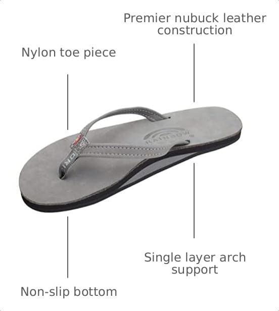 Image of Rainbow Sandals Women's Single Layer Leather Sandal Narrow Strap
