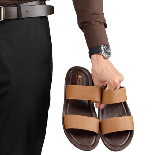 Image of Chips Men's BLACK Lightweight Slip-on Sandal Casual (ND44)