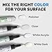 Nnrepair Quartz Countertop Repair Kit DIY (Clear, White Acrylic & Dark White Color) - Fix Your Defect Like a Pro I Suitable for Most Repairs I Fix Broken Chips in Minutes