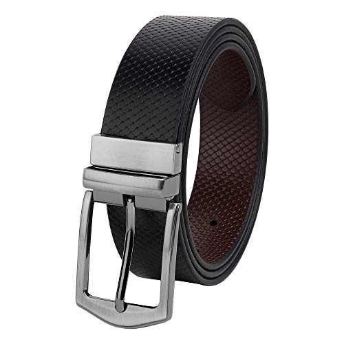 Image of ZORO Men's Genuine Leather Reversible Belt, Black /Brown |RSFS-01| Size-