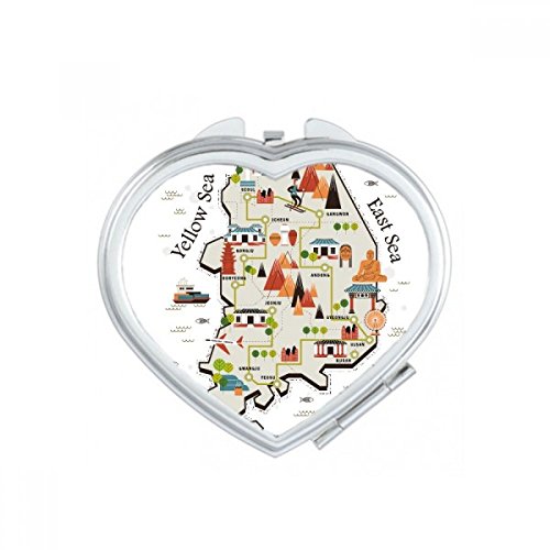 Miroir compact Corée du Sud double face pour maquillage net - 2