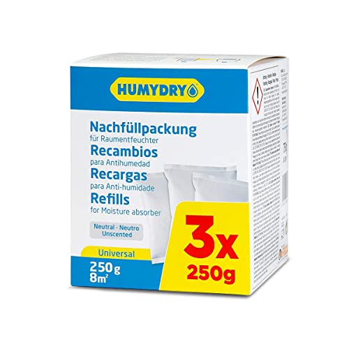 HUMYDRY - Pack 3 Recharges d'absorbe d'humidité 250g Cover