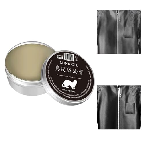 Ceprznvey Leather Recoloring Balm, Leather Care Refurbishing Cream, Powerful Formula Conditioner, Restores & Protects, Long-Lasting Hydration, Saddles & Shoes & Sofas Use, Neutral Color