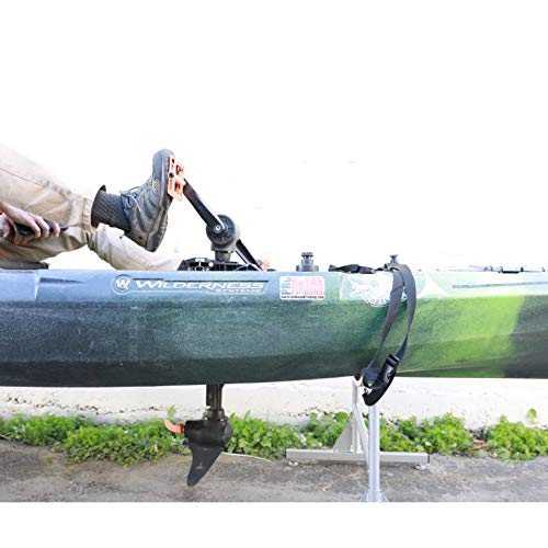 SPAREHAND Fishing Kayak Storage Rack – DM-117 Lowered Height Version Kayak Holder with 410 Lbs Weight Capacity – Portable Demo Rack for Kayaks & Canoes – Ideal for Garage & Store Display, Heather Gray